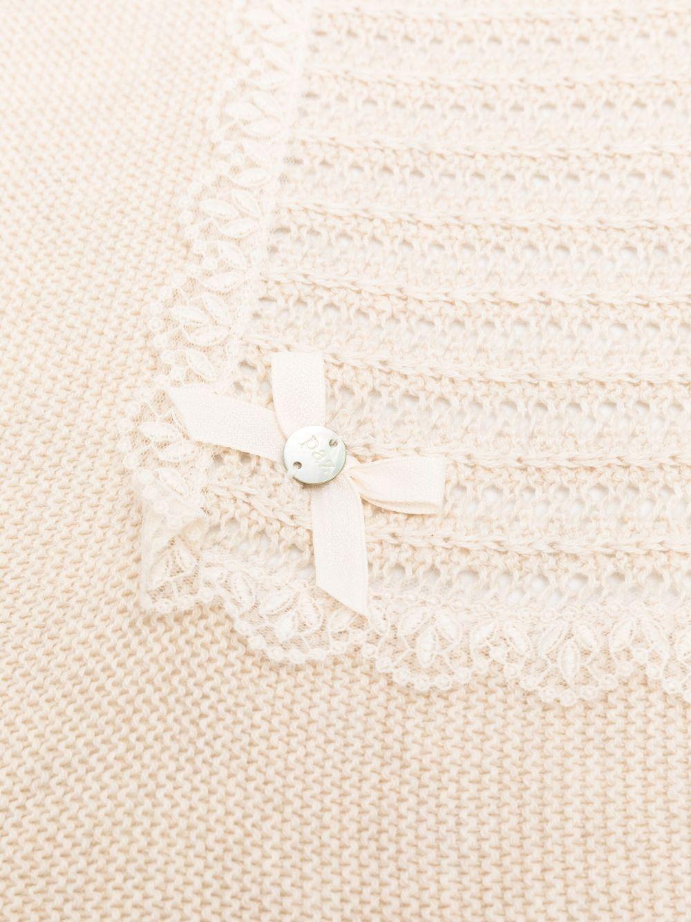 Coperta per neonato Paz Rodríguez beige con dettaglio fiocco - Rubino Kids