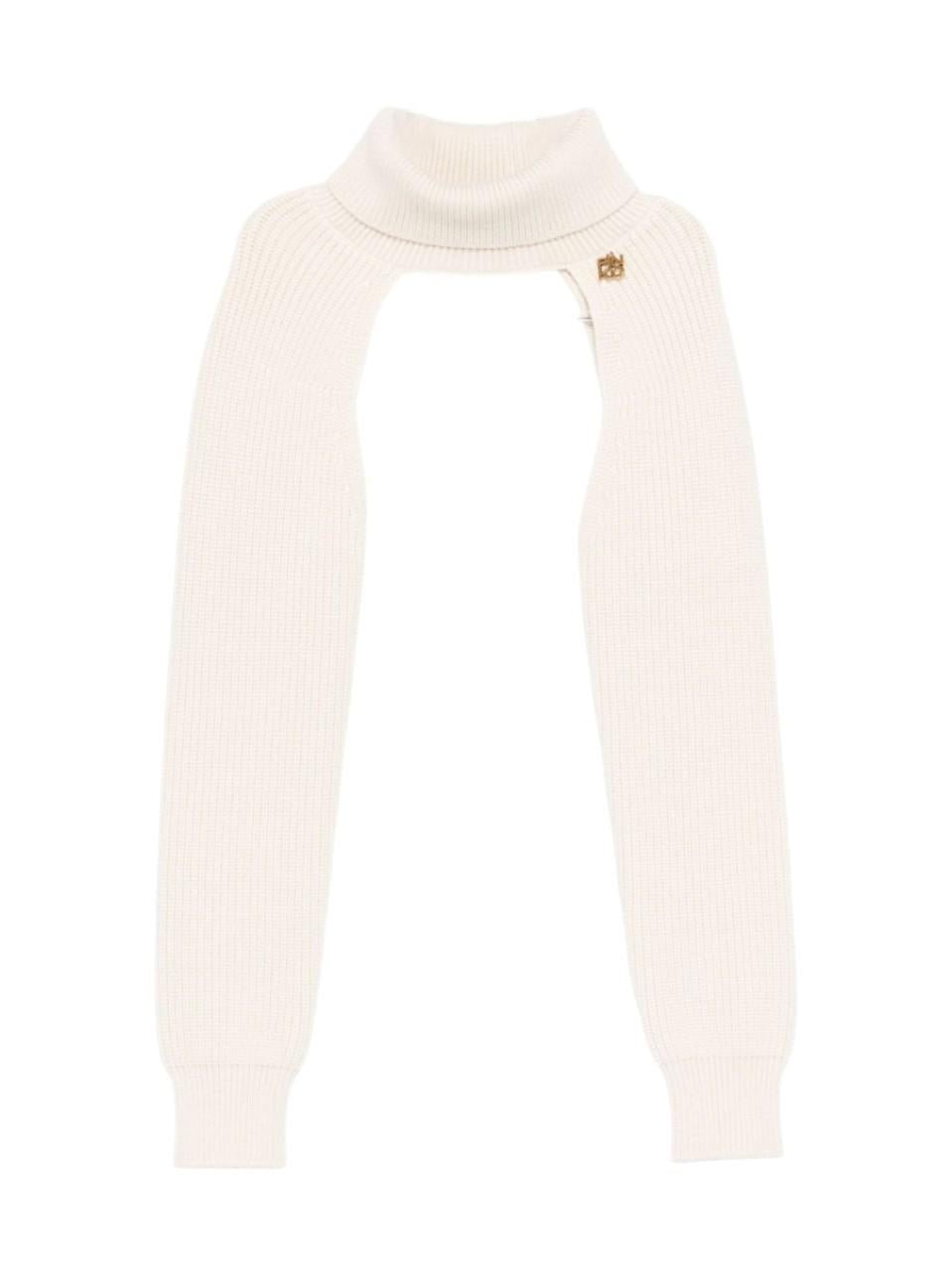 Coprispalle per bambina Pinko Kids bianco con dettaglio logo - Rubino Kids