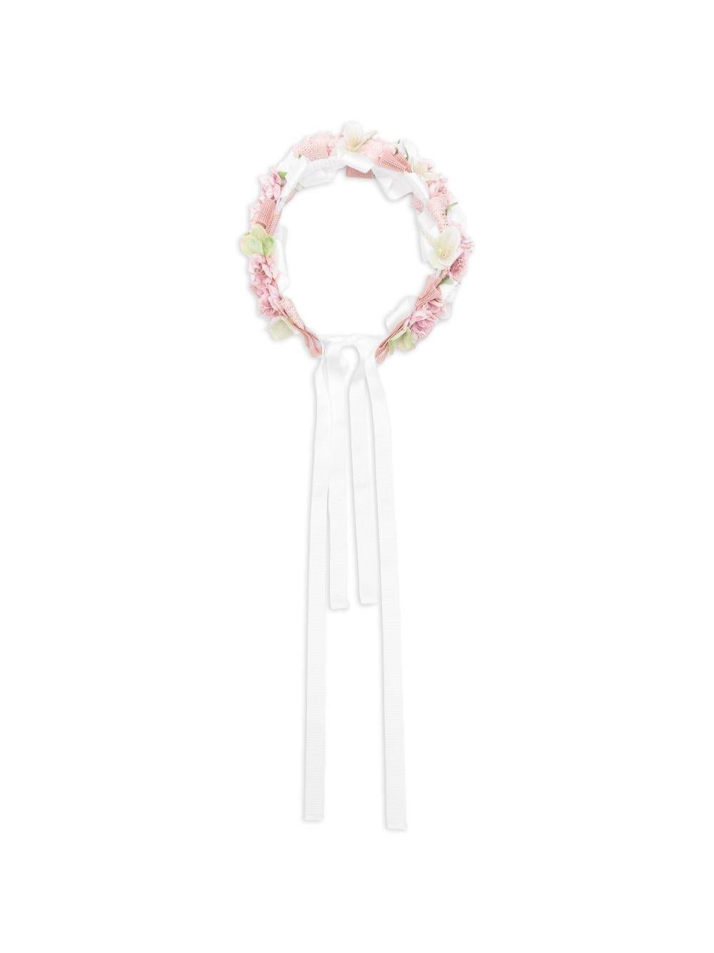 Corona per capelli per bambina Colorichiari multicolore con dettagli floreali - Rubino Kids