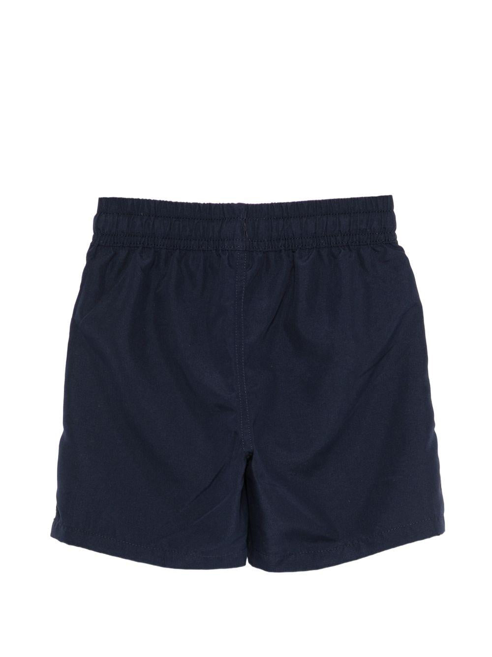 Costume da bagno per bambino Boss Kidswear blu con dettagli laterali - Rubino Kids