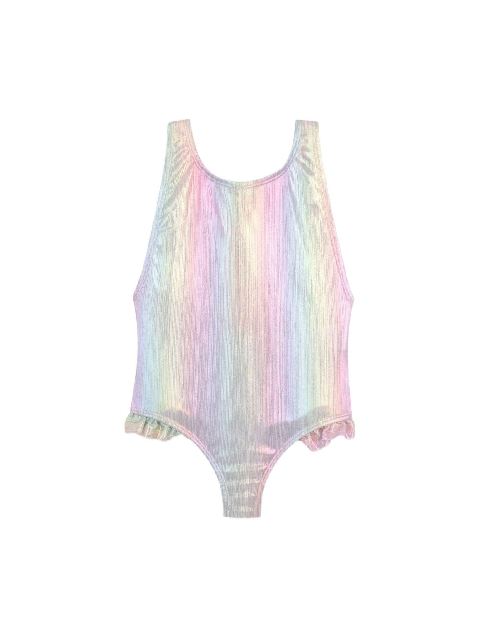 Costume intero per bambina Billieblush multicolore con effetto metallizzato - Rubino Kids