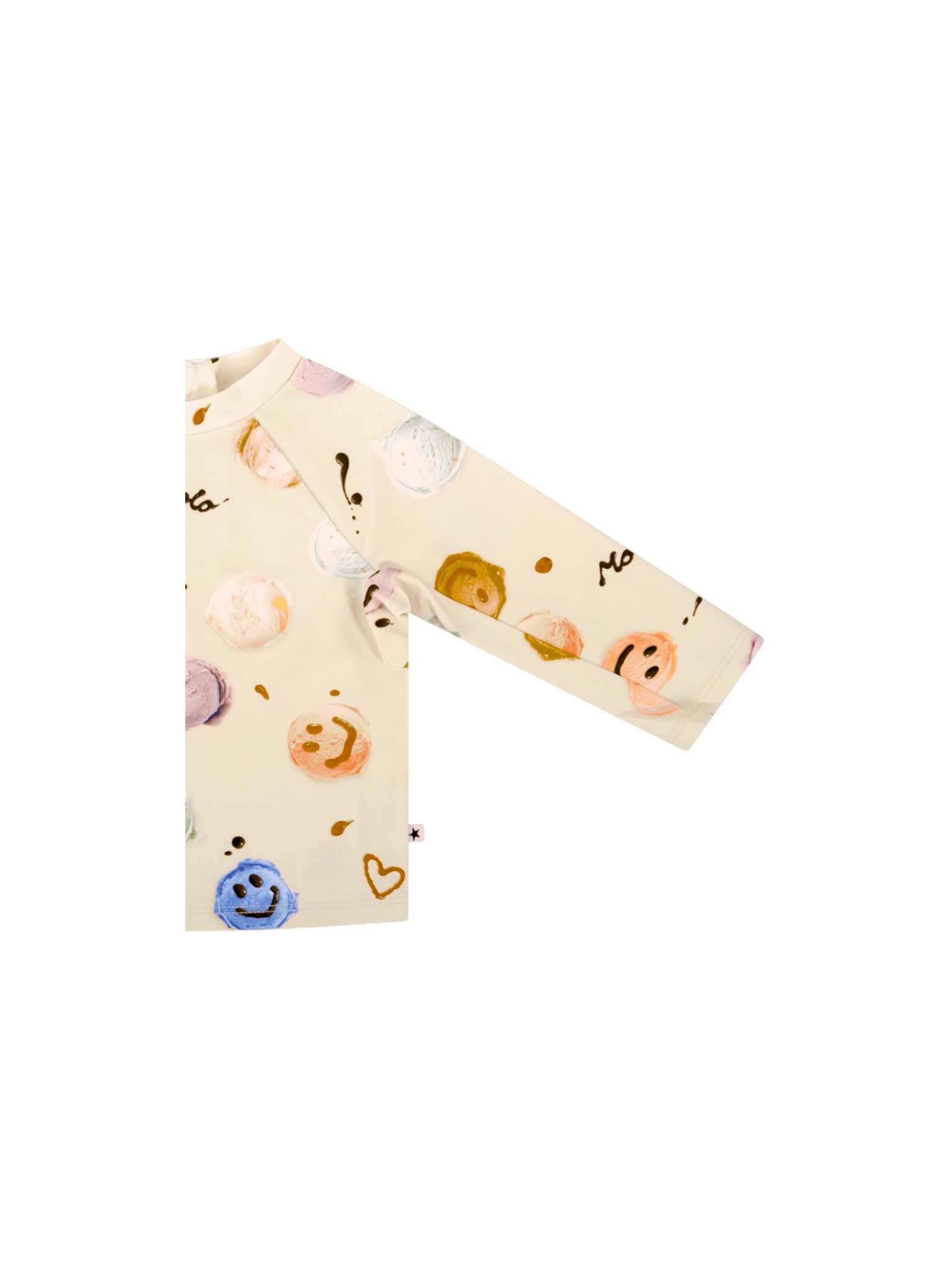 Costume per neonata Molo beige con stampa all - over - Rubino Kids