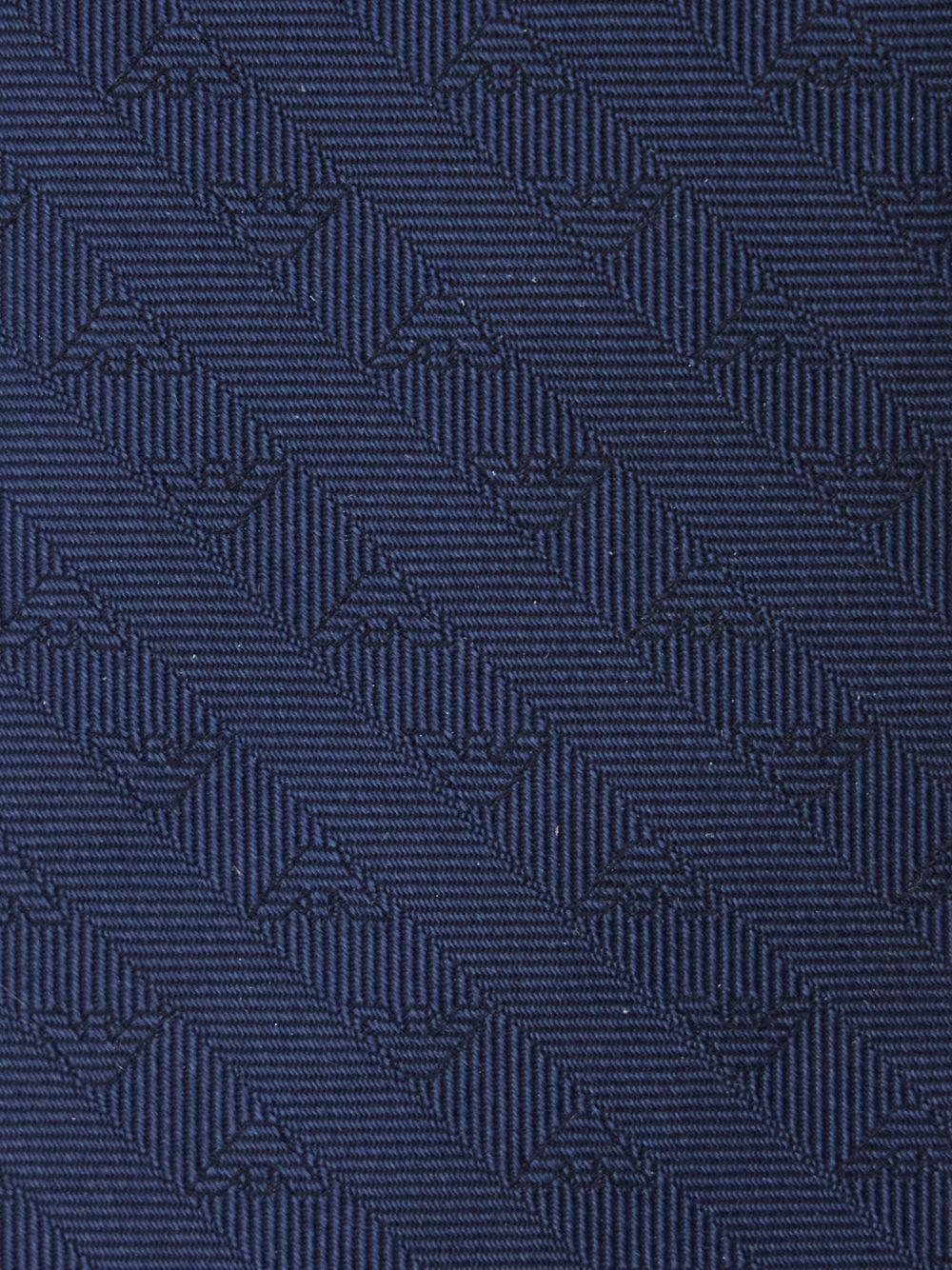 Cravatta per bambino Emporio Armani kids blu con stampa logo - Rubino Kids