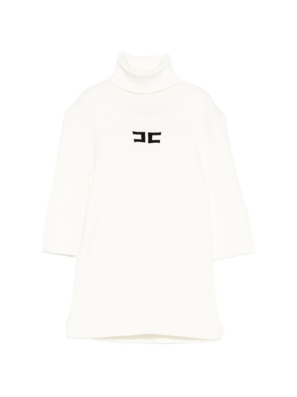 Dolcevita per bambina Elisabetta Franchi La Mia Bambina bianco con logo ricamato - Rubino Kids