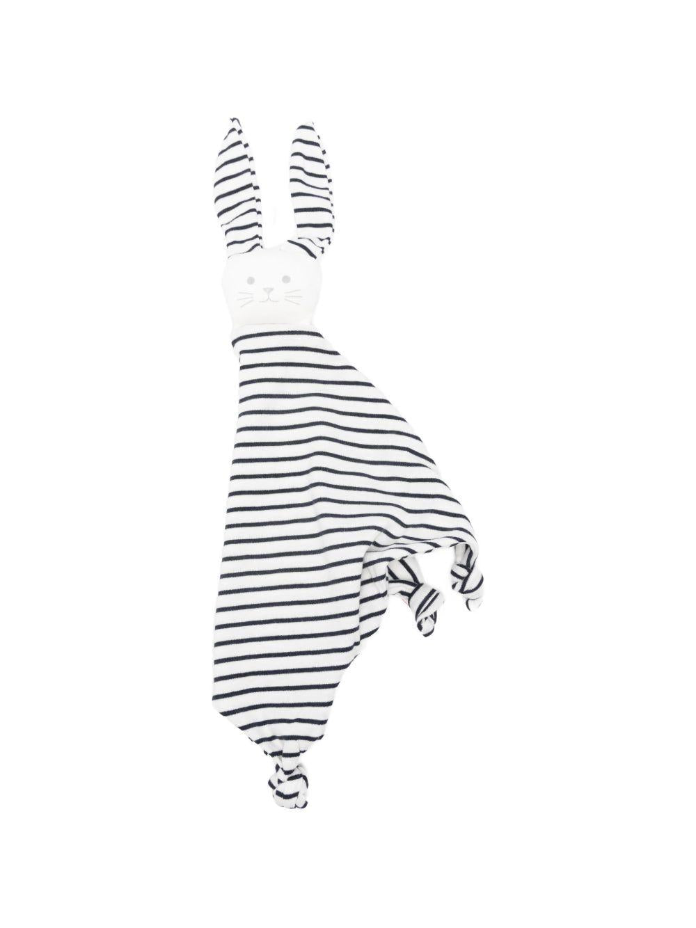 Doudou per neonati Petit Bateau bianco con design a righe - Rubino Kids