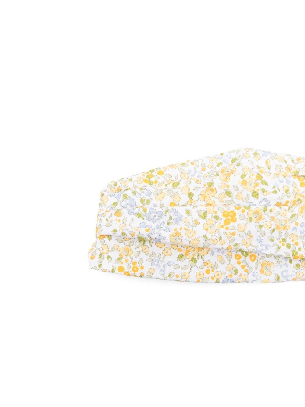Fascia per capelli per neonata Mariella Ferrari bianco con stampa floreale - Rubino Kids