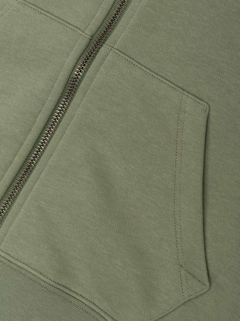 Felpa con stampa e cappuccio per bambino Golden Goose Kids verde con tasca frontale - Rubino Kids