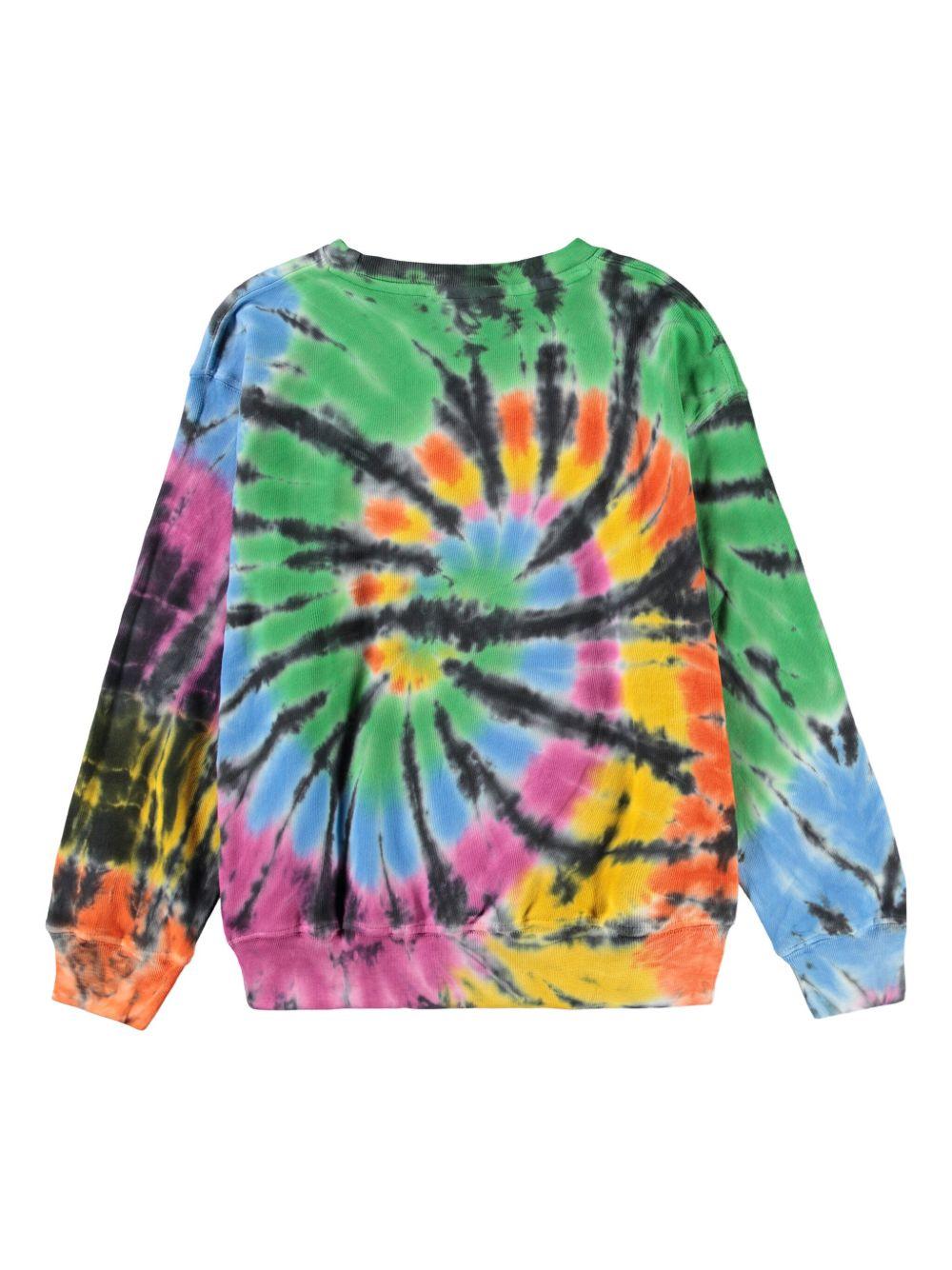 Felpa Memphis per bambino Molo multicolore con fantasia tie - dye - Rubino Kids