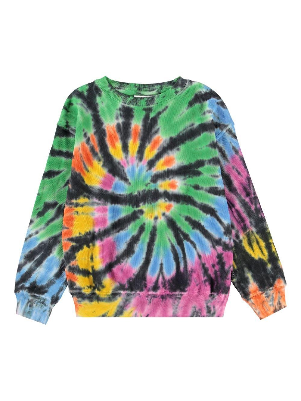 Felpa Memphis per bambino Molo multicolore con fantasia tie - dye - Rubino Kids
