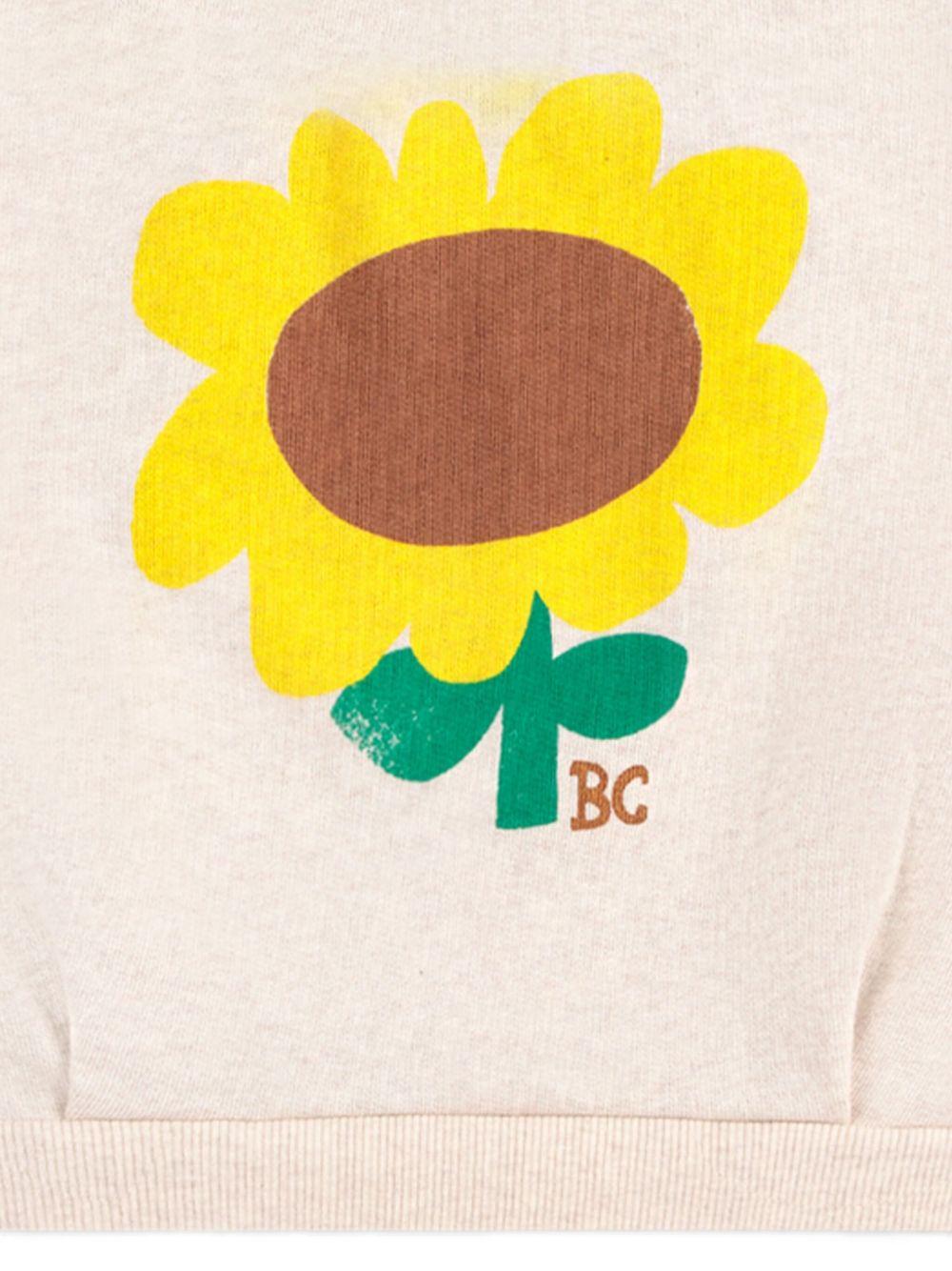 Felpa per bambina Bobo Choses beige con motivo girasole - Rubino Kids