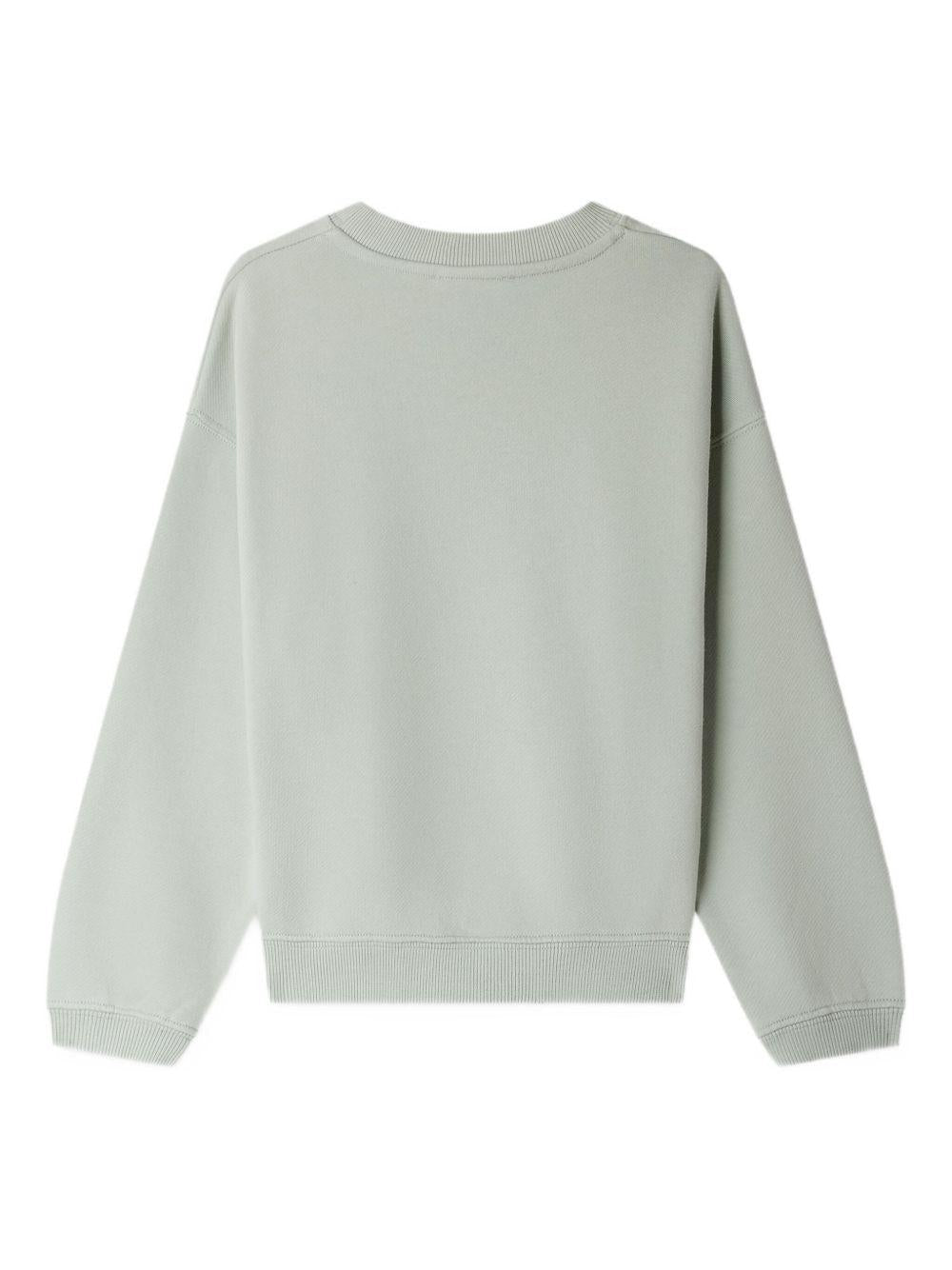 Felpa per bambina Bonpoint azzurro con stampa logo - Rubino Kids