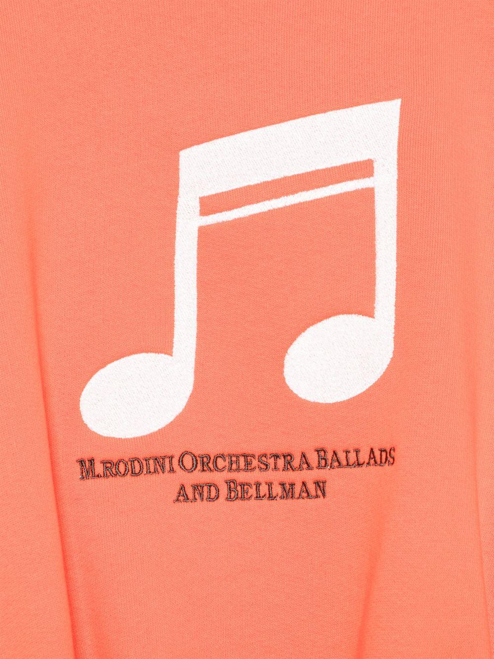 Felpa per bambina Mini Rodini rosso con ricamo sul davanti - Rubino Kids