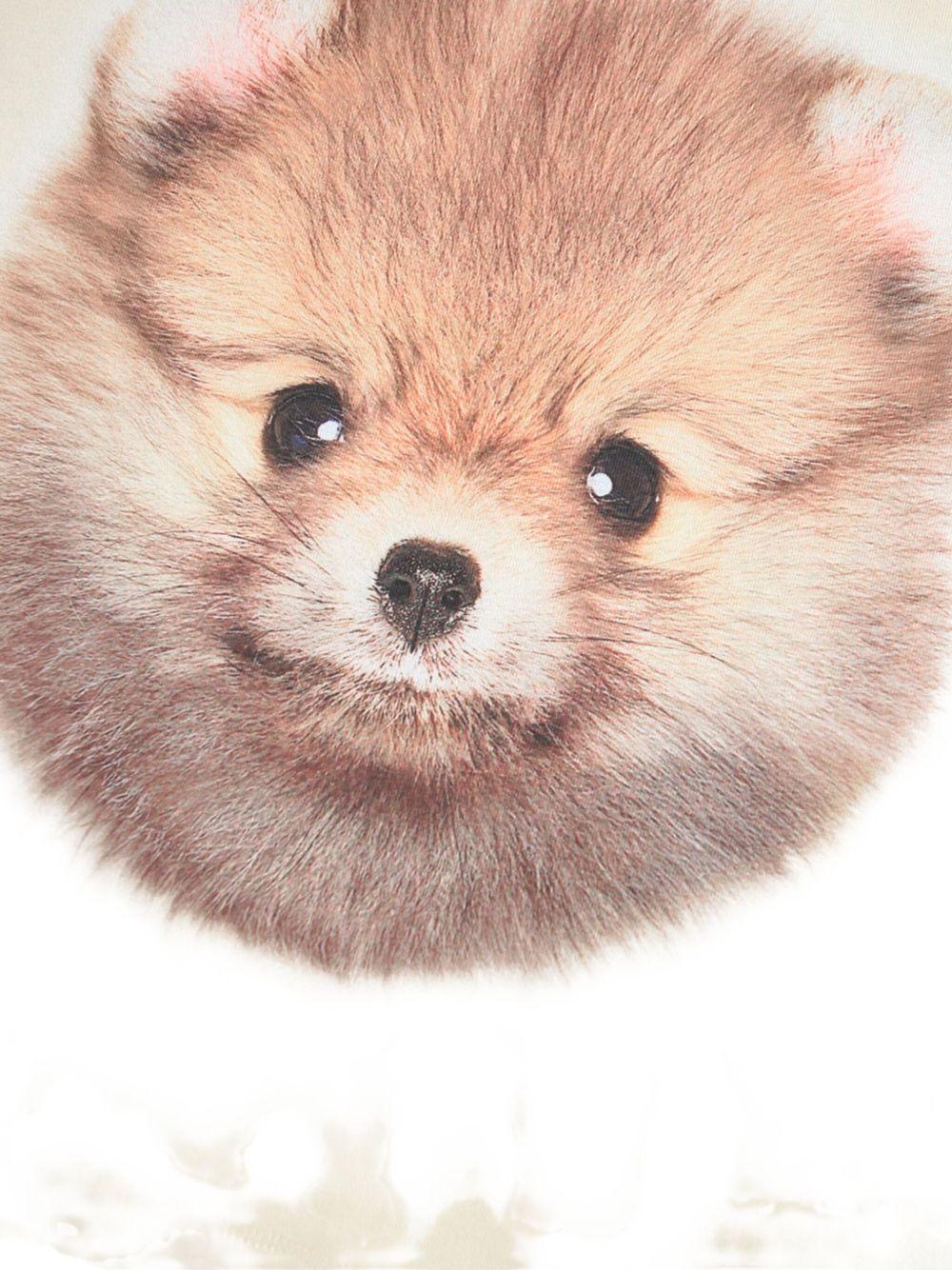 Felpa per bambina Molo beige con stampa sul davanti - Rubino Kids