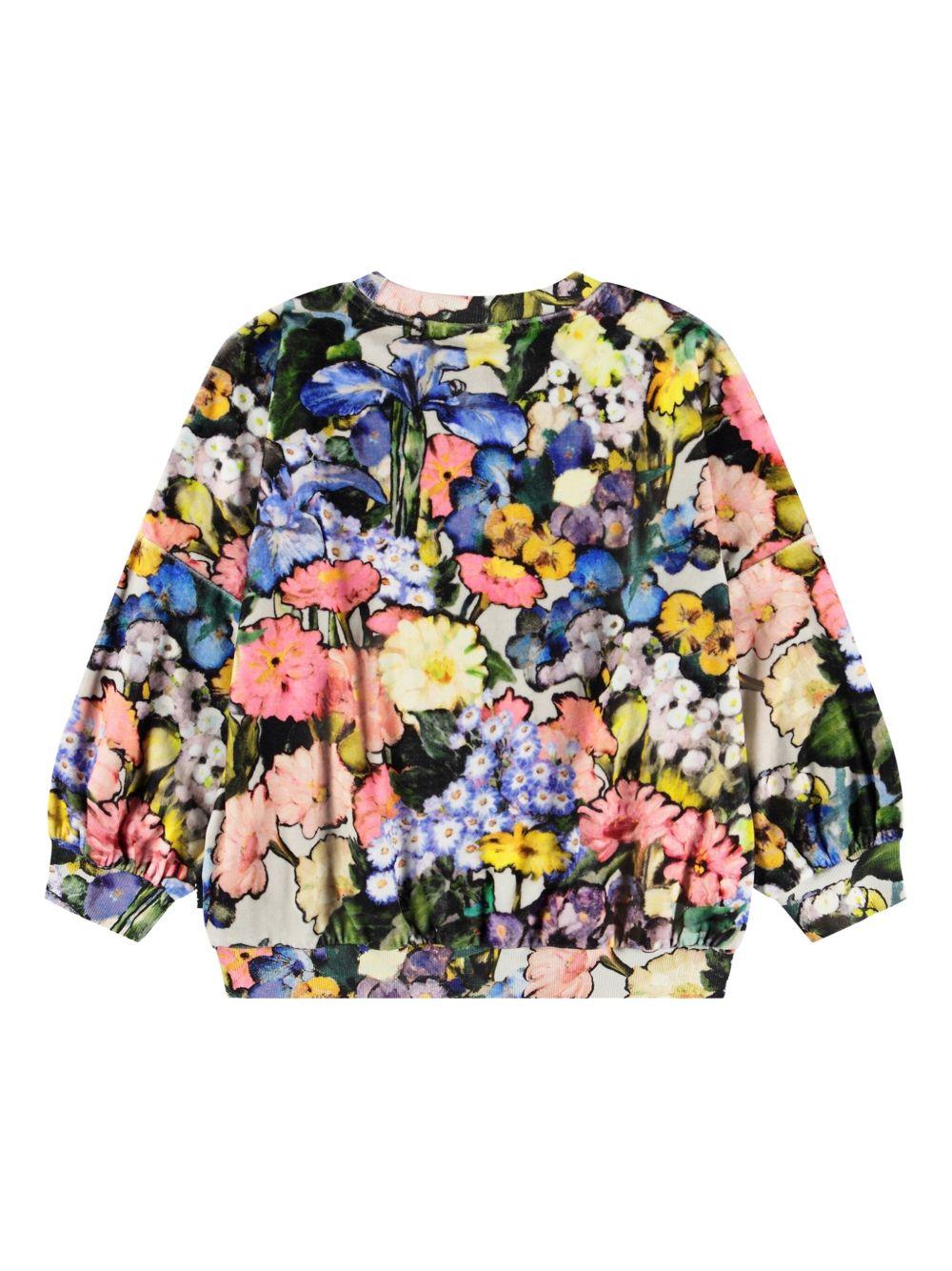 Felpa per bambina Molo multicolore a fiori - Rubino Kids