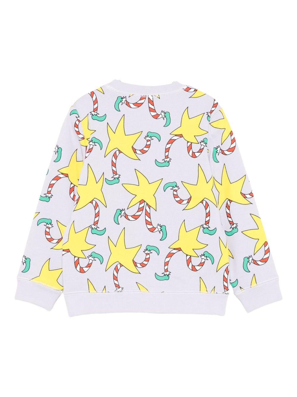 Felpa per bambina Stella McCartney Kids lilla con stampa stelle - Rubino Kids