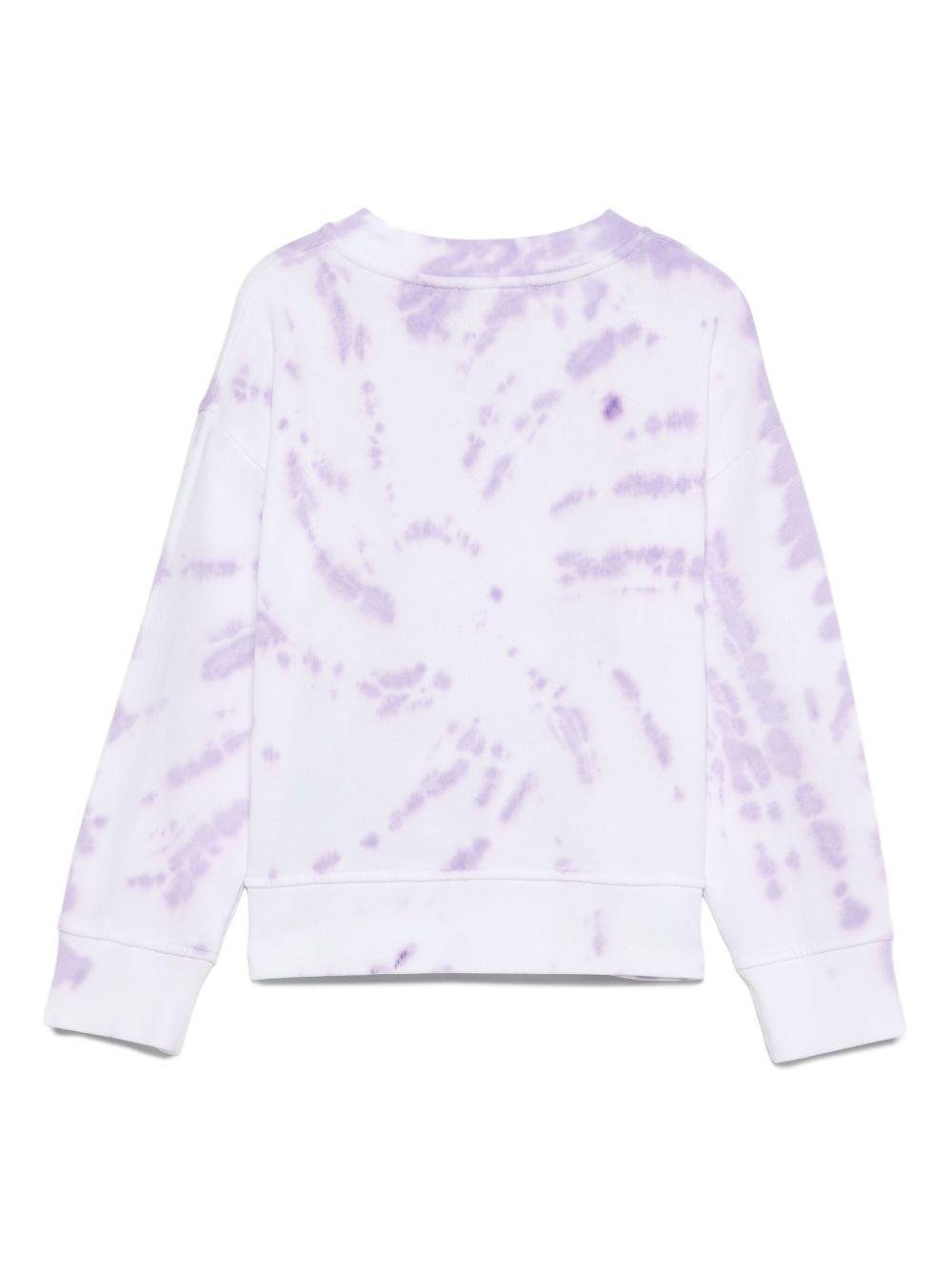 Felpa per bambina Stella McCartney Kids viola con motivo tie - dye - Rubino Kids