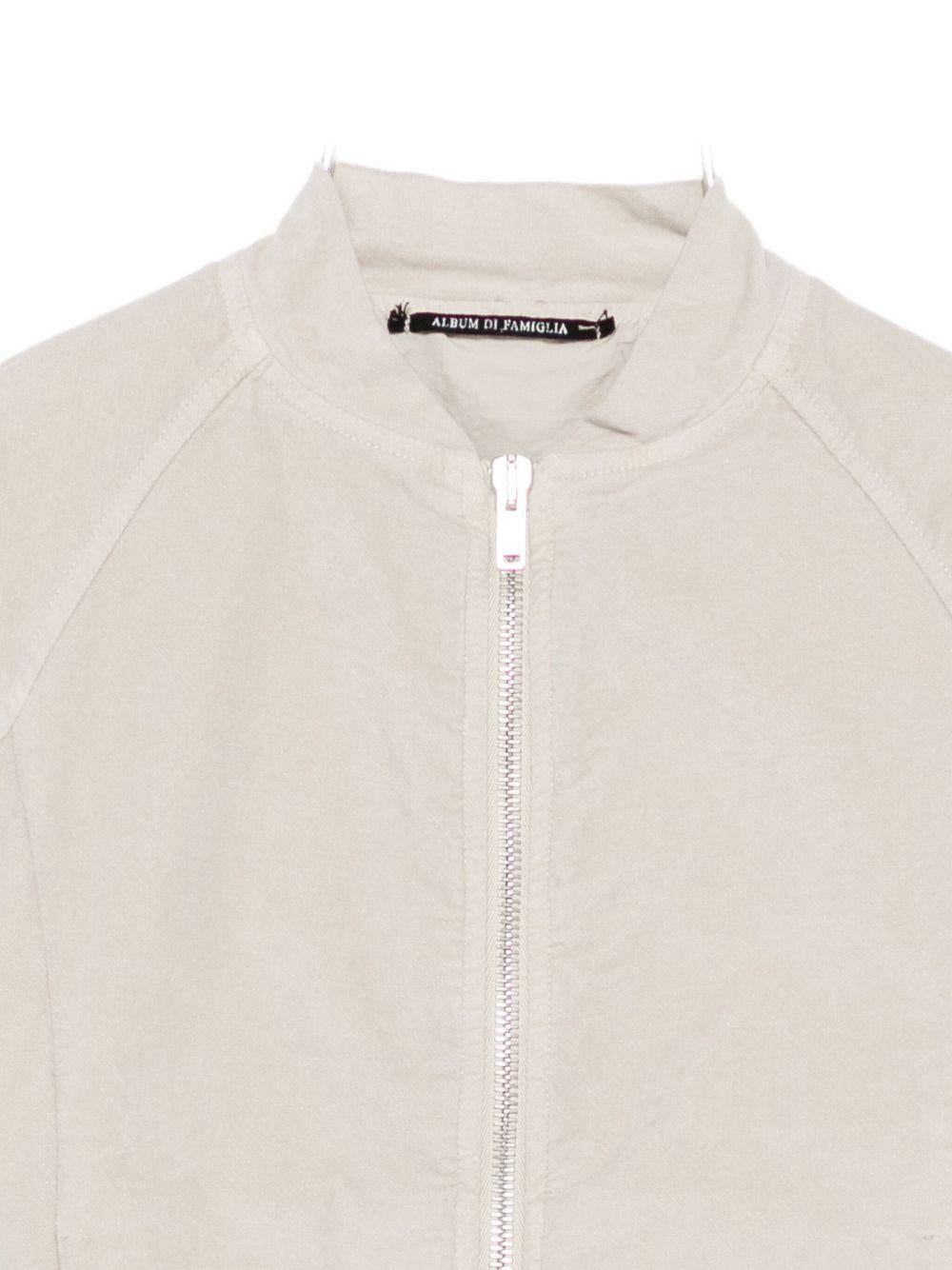 Felpa per bambino Album di Famiglia Kids grigia con chiusura con cerniera - Rubino Kids