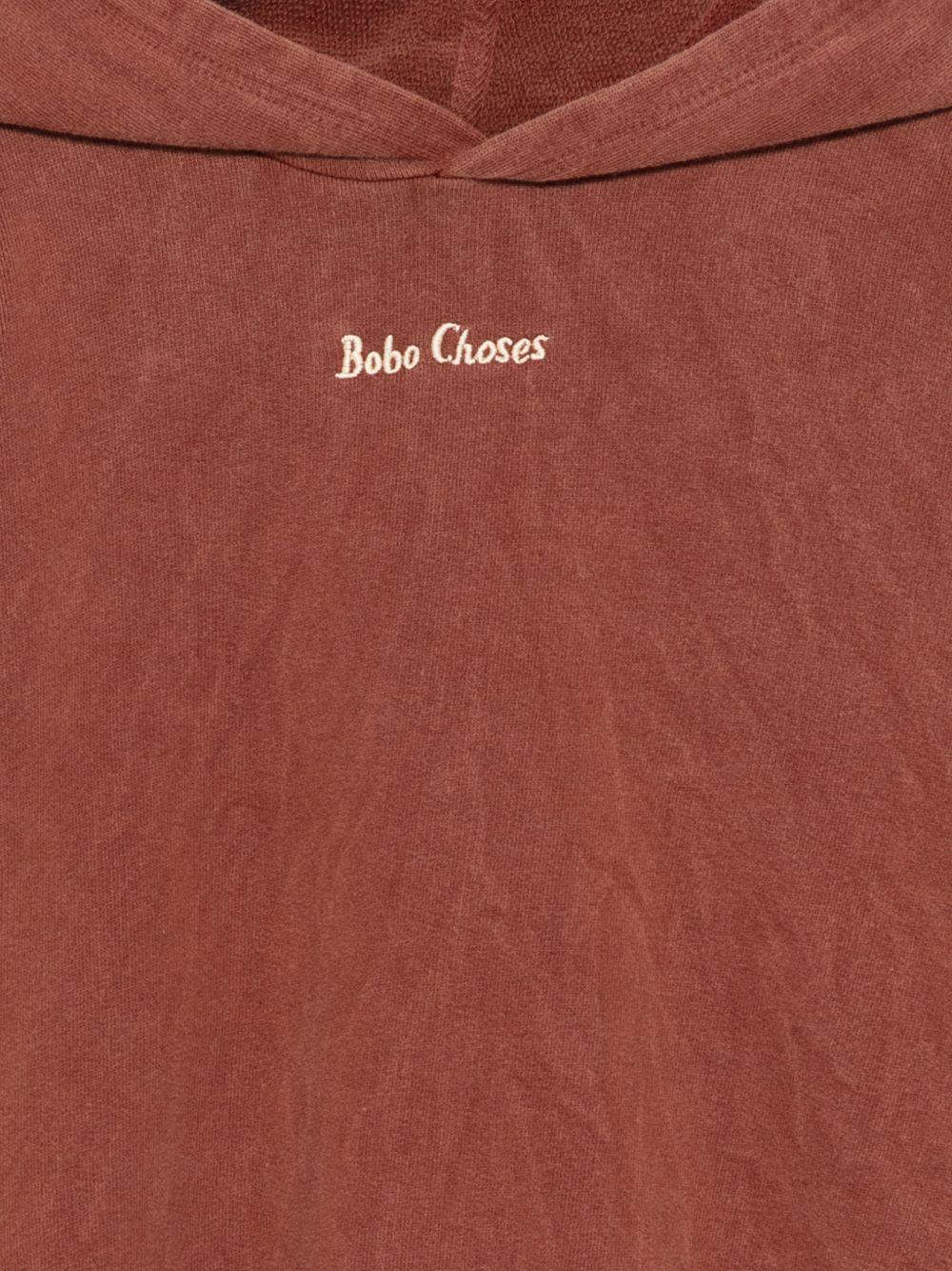 Felpa per bambino Bobo Choses marrone con logo sul davanti - Rubino Kids