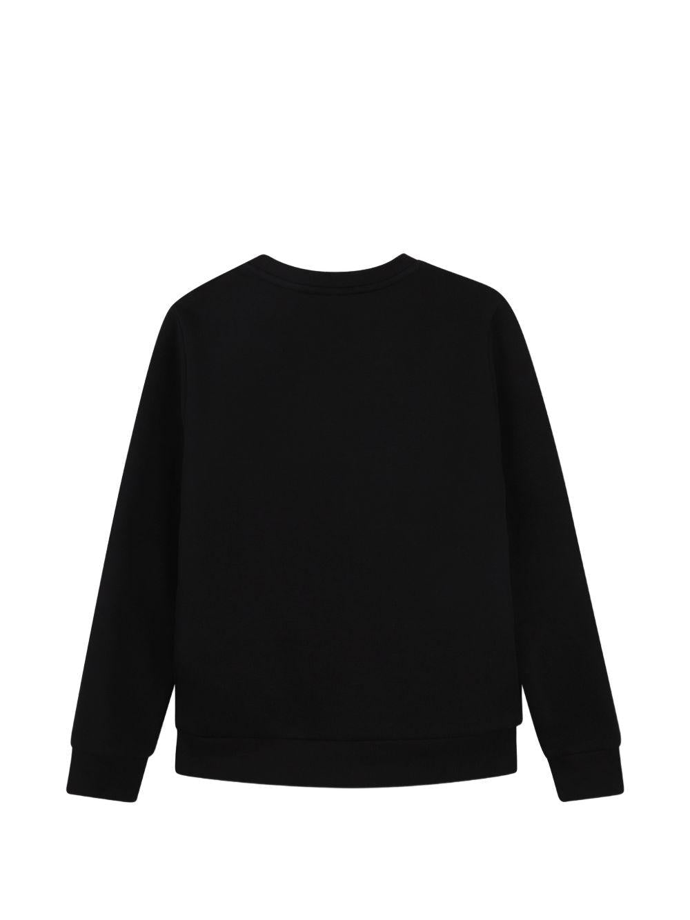 Felpa per bambino Boss Kids nera con stampa grafica - Rubino Kids