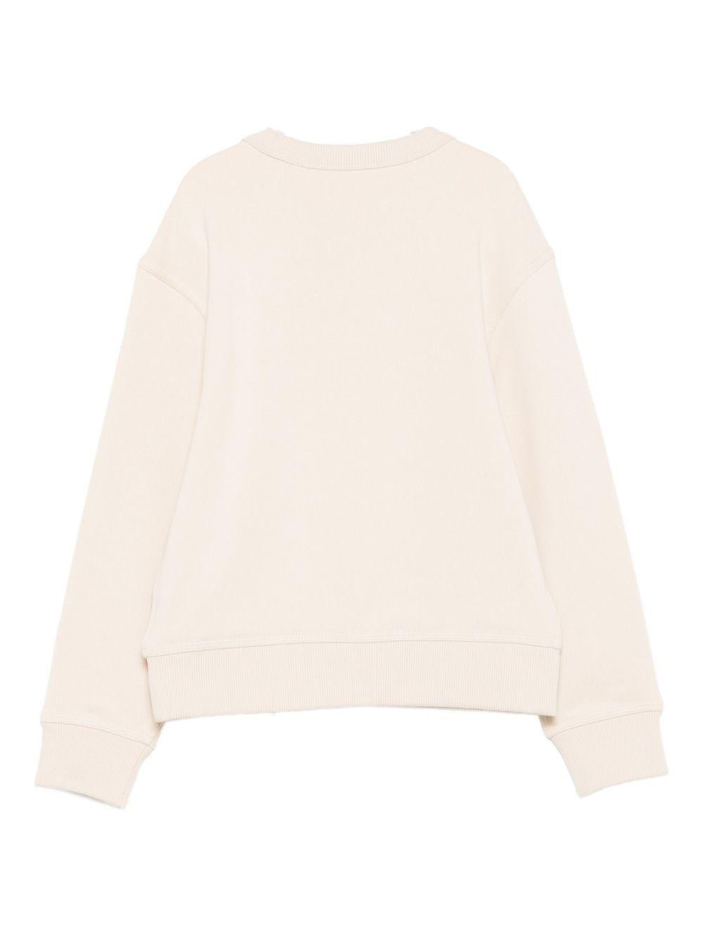 Felpa per bambino Burberry Kids bianca con stampa - Rubino Kids