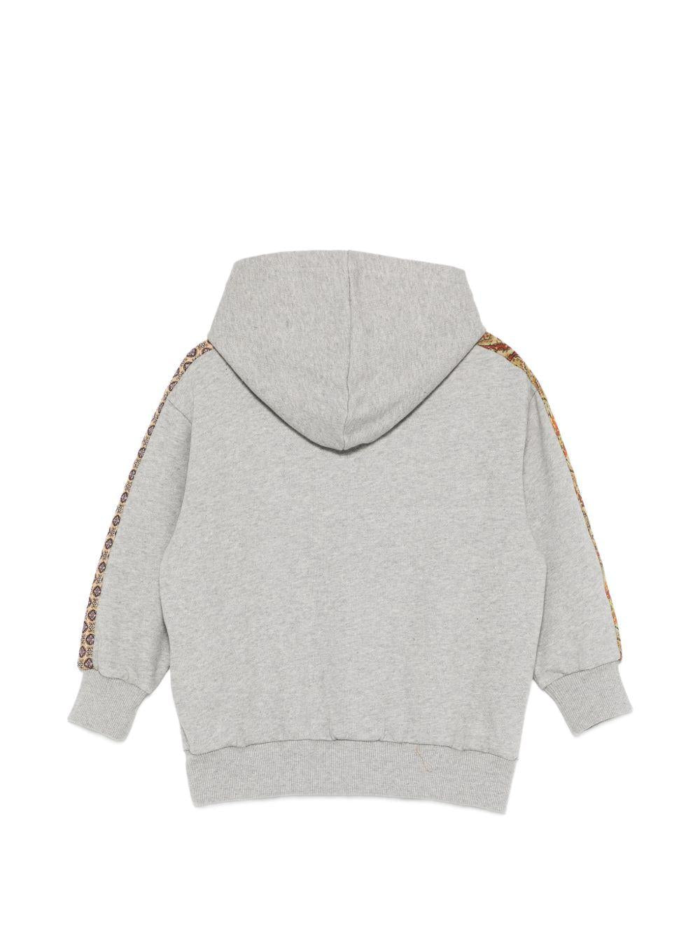 Felpa per bambino Etro Kids grigia con cappuccio - Rubino Kids