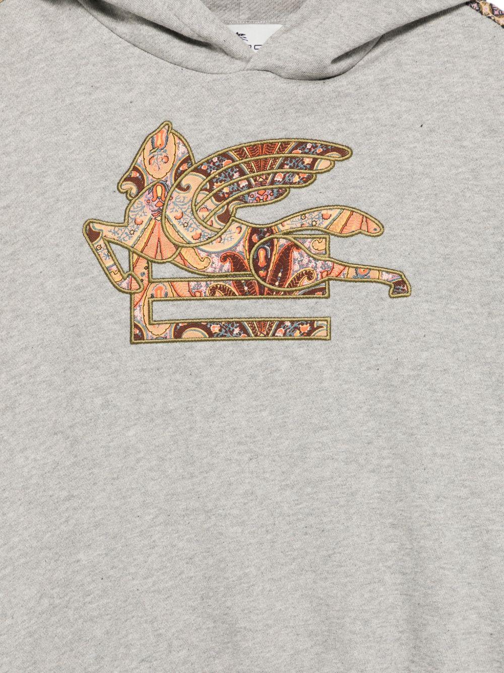 Felpa per bambino Etro Kids grigia con cappuccio - Rubino Kids