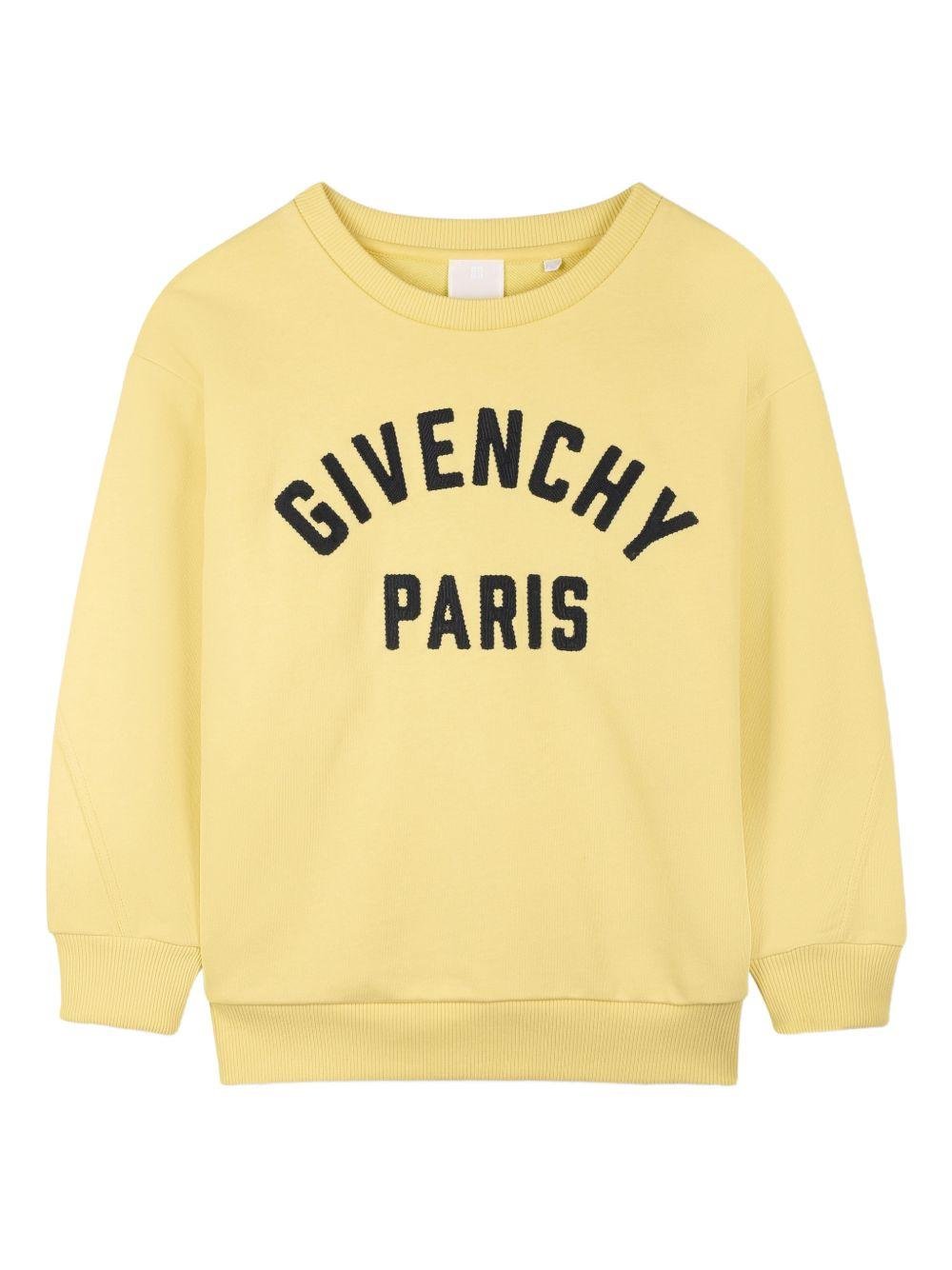 Felpa per bambino Givenchy Kids giallo con logo - Rubino Kids