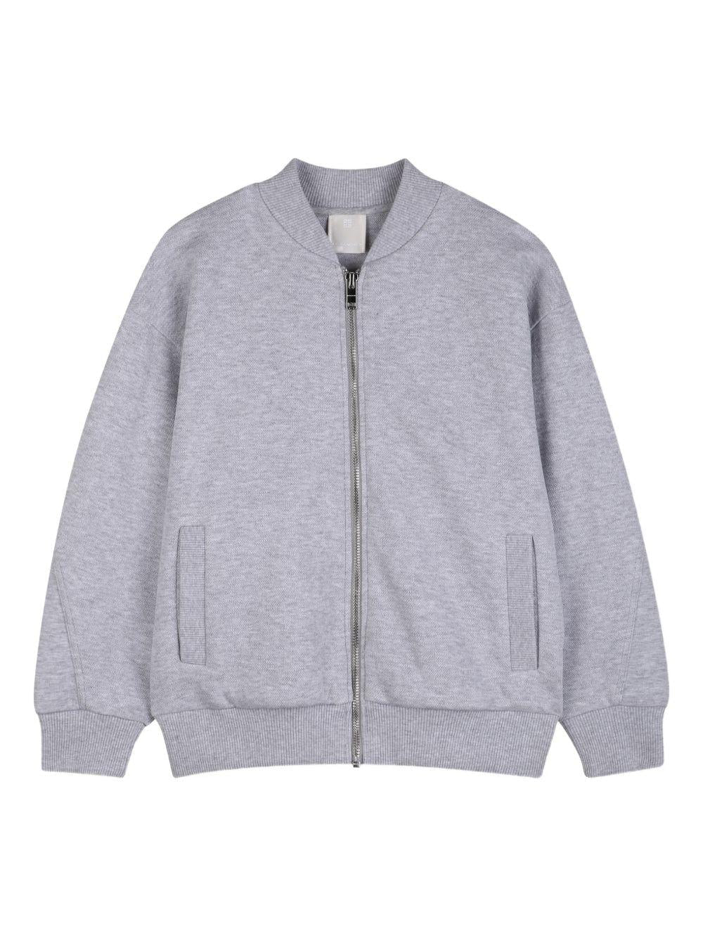 Felpa per bambino Givenchy Kids grigia con logo sul retro - Rubino Kids