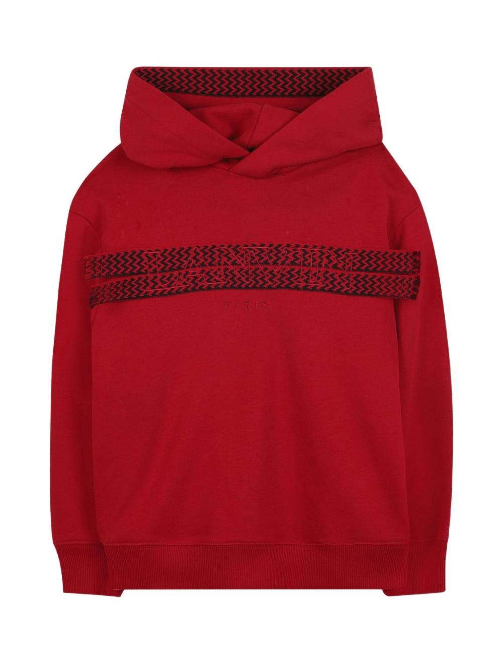 Felpa per bambino Lanvin Enfant rossa con dettaglio logo - Rubino Kids