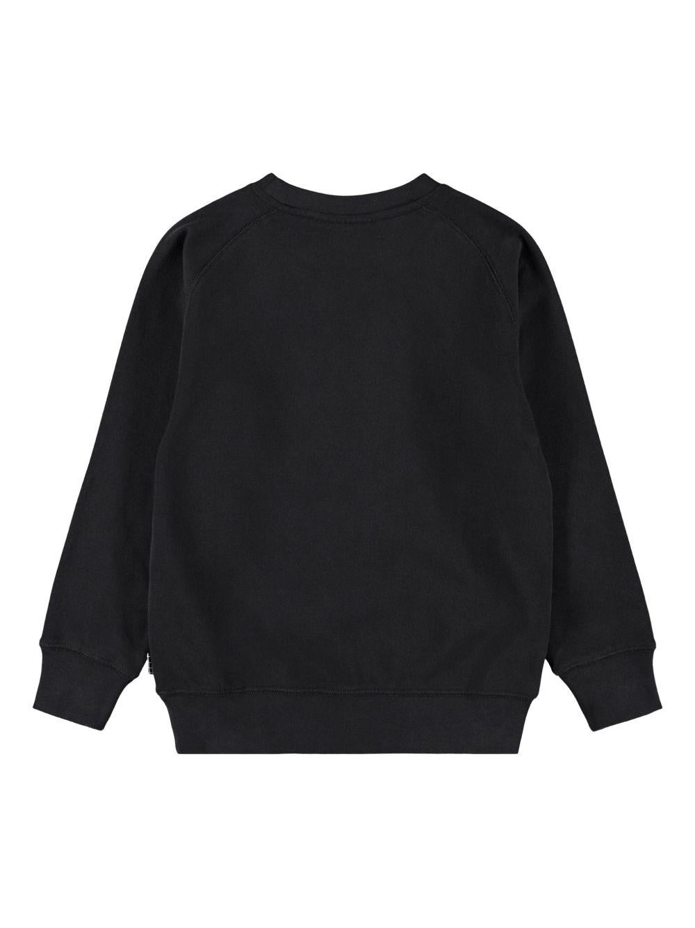 Felpa per bambino Molo Mike nero con stampa smile - Rubino Kids