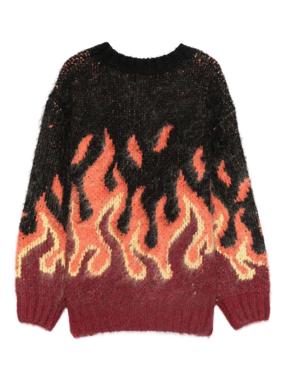 Felpa per bambino Molo multicolore con motivo a fiamma - Rubino Kids