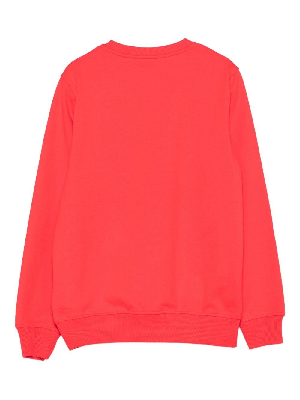 Felpa per bambino Moschino Kids rossa con stampa Teddy Bear - Rubino Kids