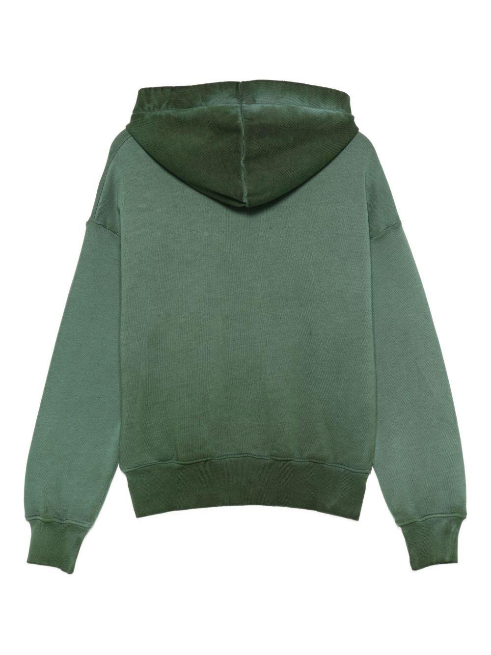 Felpa per bambino MSGM Kids verde con cappuccio - Rubino Kids