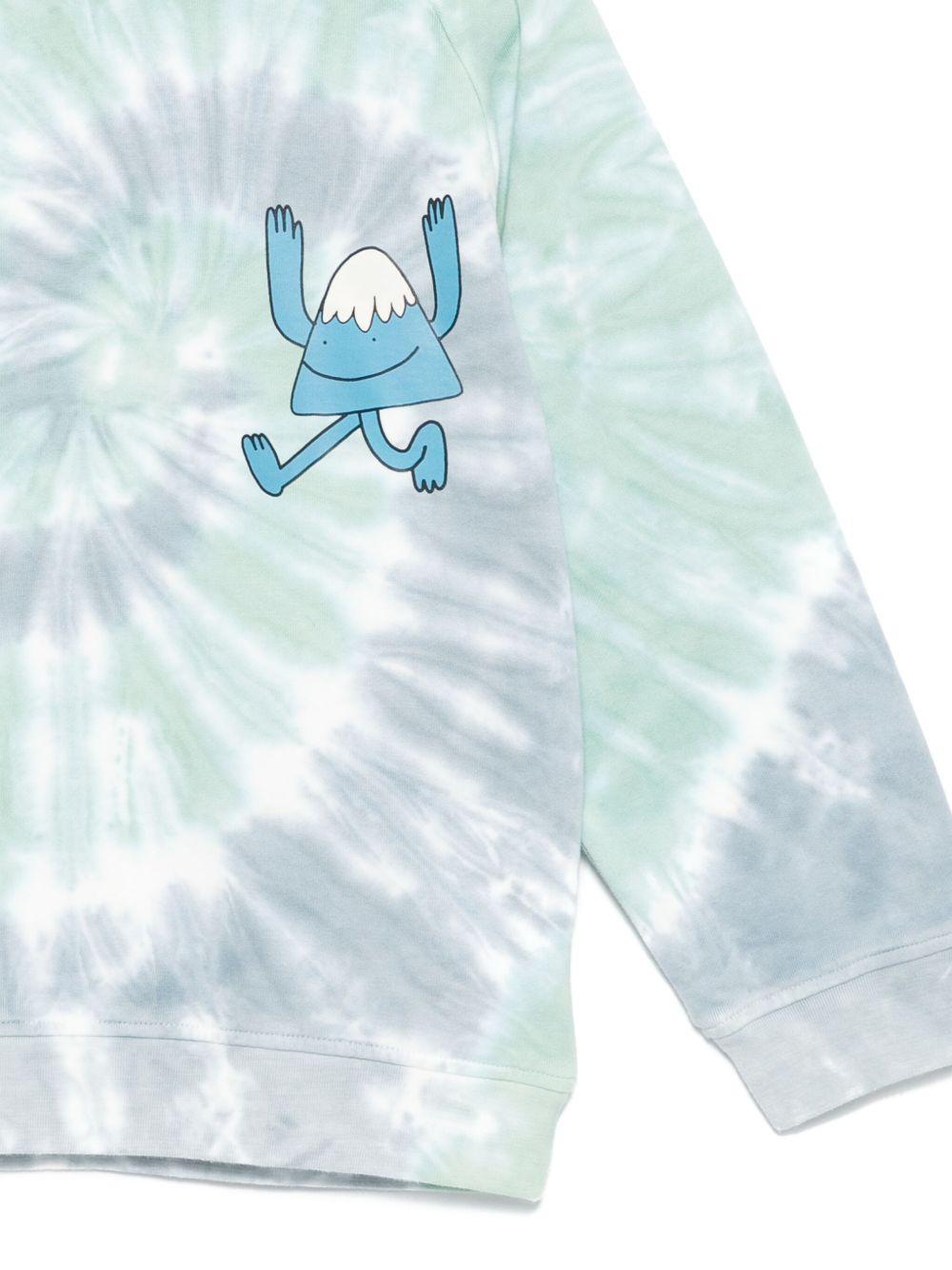 Felpa per bambino Stella McCartney Kids azzurro con stampa psichedelica - Rubino Kids