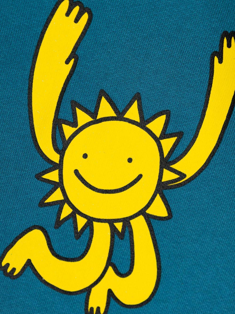 Felpa per bambino Stella McCartney Kids blu con stampa grafica cartoon - Rubino Kids