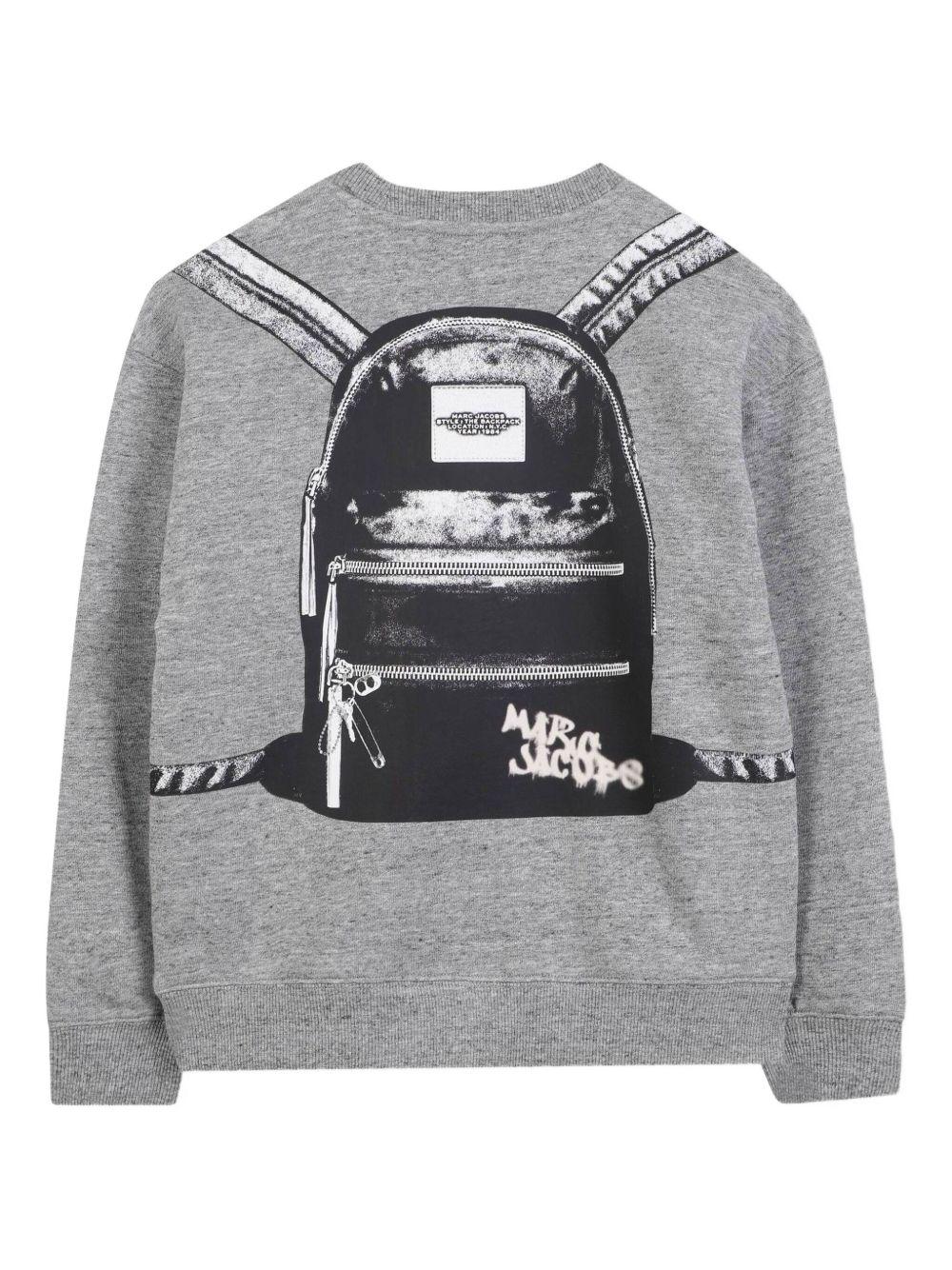 Felpa per bambino The Marc Jacobs Kids grigio con stampa grafica - Rubino Kids