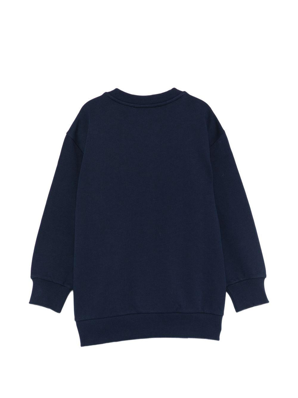 Felpa per bmabino Etro Kids blu navy con logo ricamato - Rubino Kids