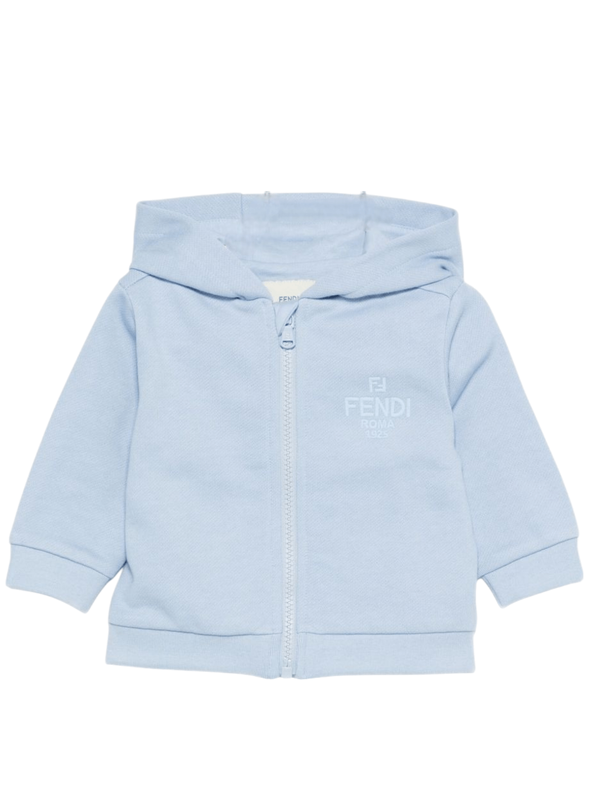 Felpa per neonato Fendi Kids azzurra con cappuccio - Rubino Kids