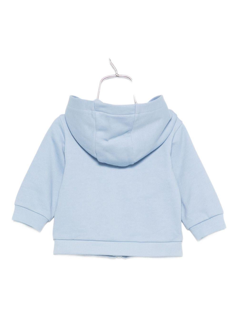 Felpa per neonato Fendi Kids azzurra con cappuccio - Rubino Kids