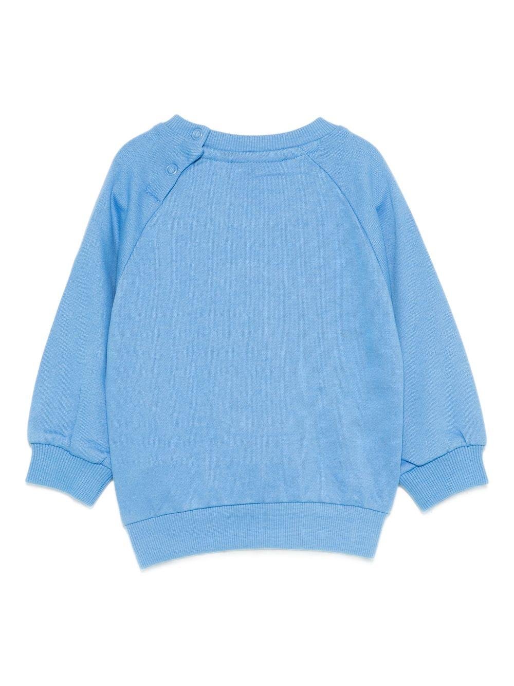 Felpa per neonato Molo blu con ricamo smile sul davanti - Rubino Kids