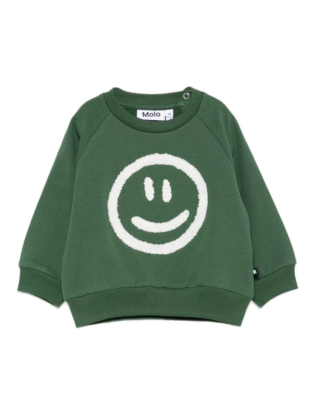 Felpa per neonato Molo verde con motivo a stampa - Rubino Kids