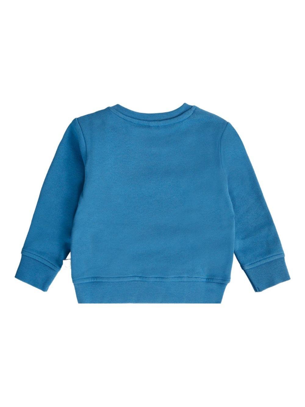 Felpa per neonato Stella McCartney Kids blu con stampa grafica sul davanti - Rubino Kids