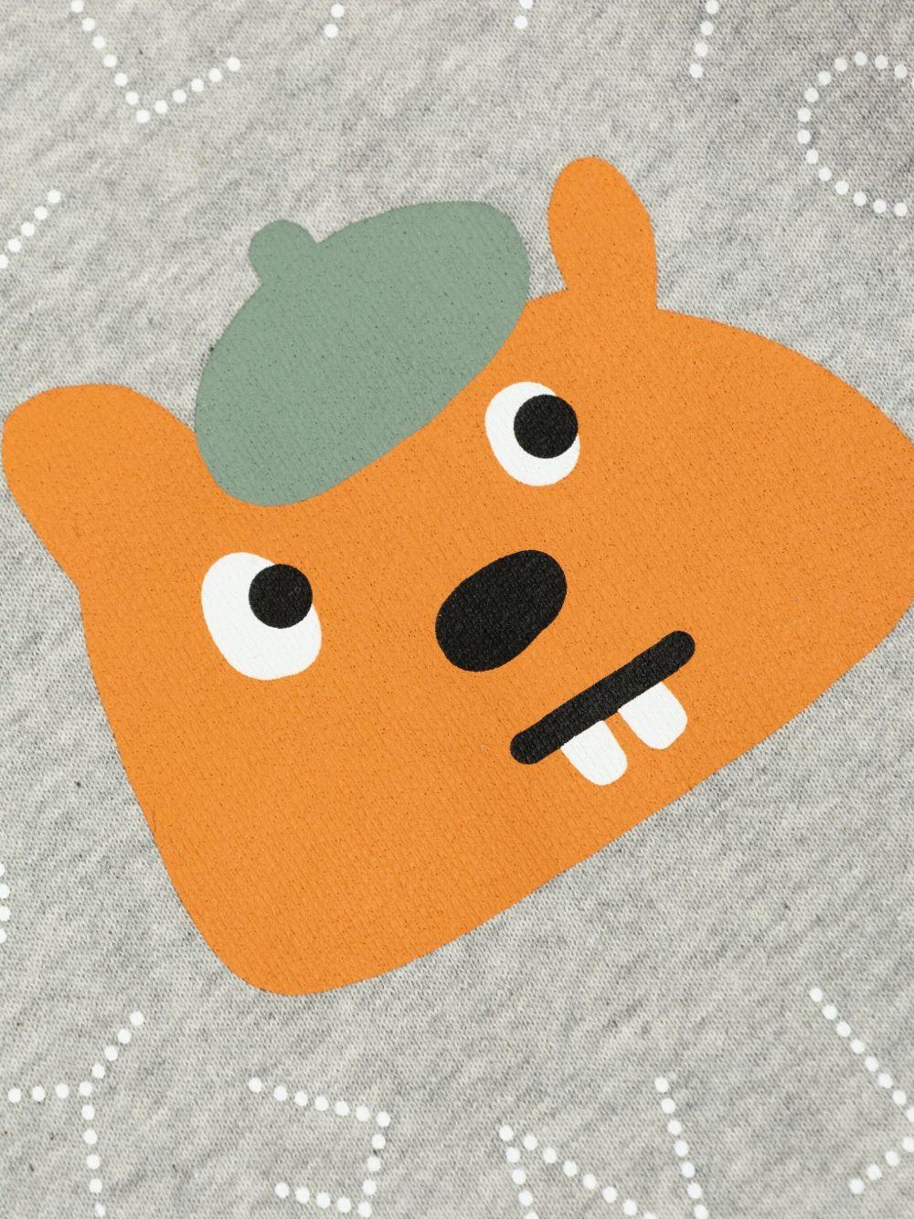 Felpa per neonato Stella McCartney Kids grigia con motivo Bear - Rubino Kids