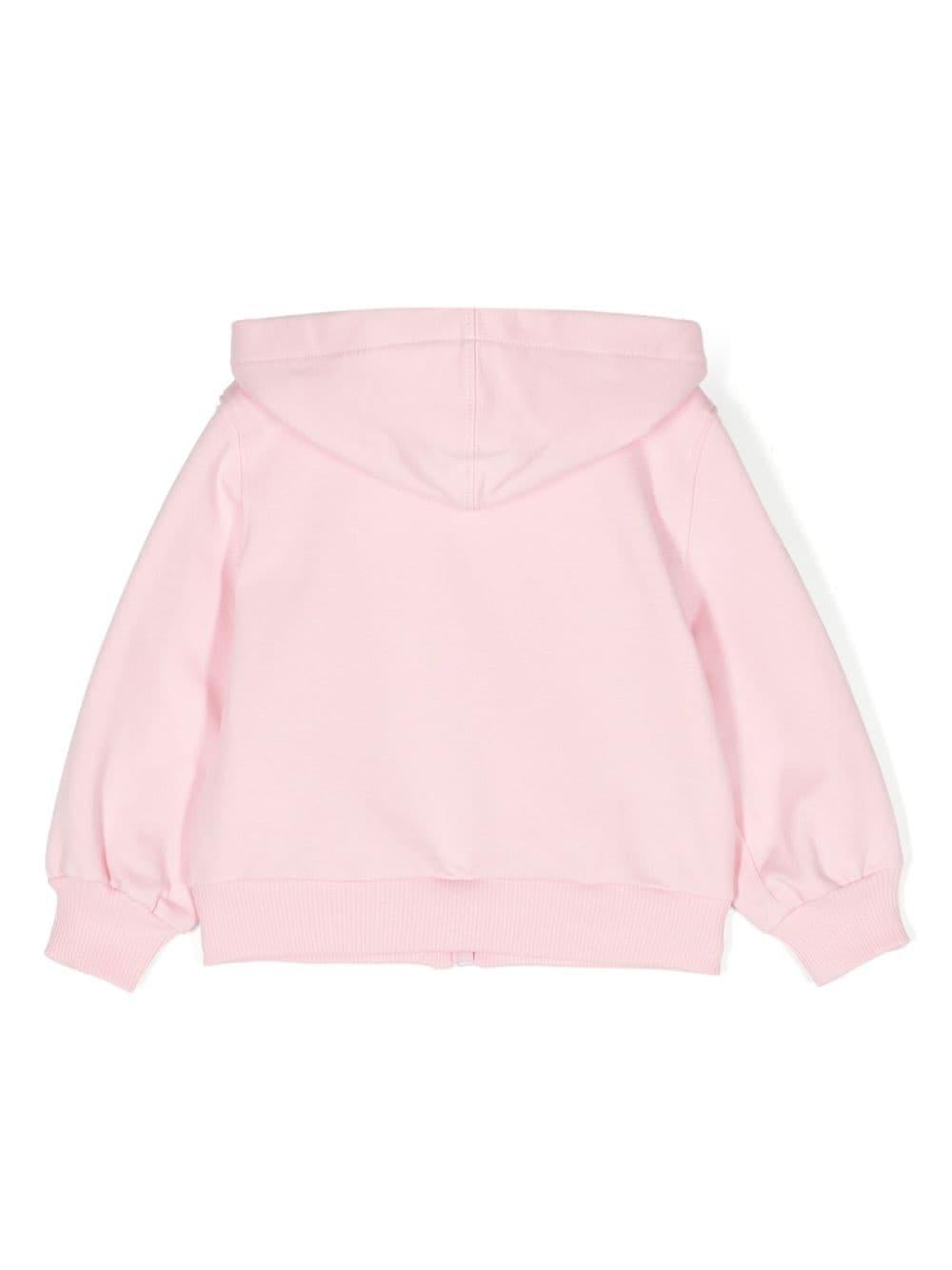 Felpa rosa per neonata con decorazione Monnalisa - Rubino Kids