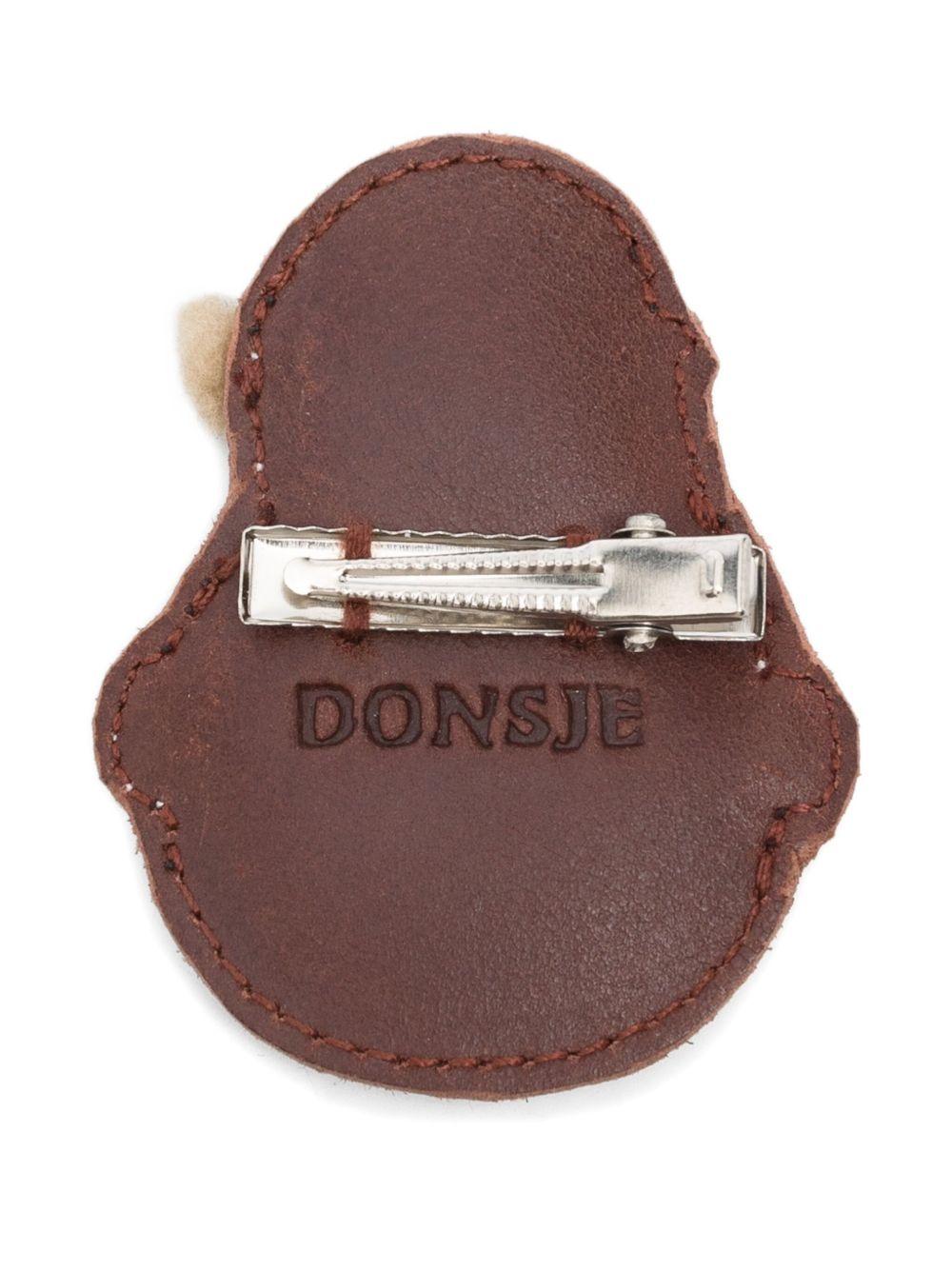 Fermaglio per bambina Donsje rosso a forma di Babbo Natale - Rubino Kids