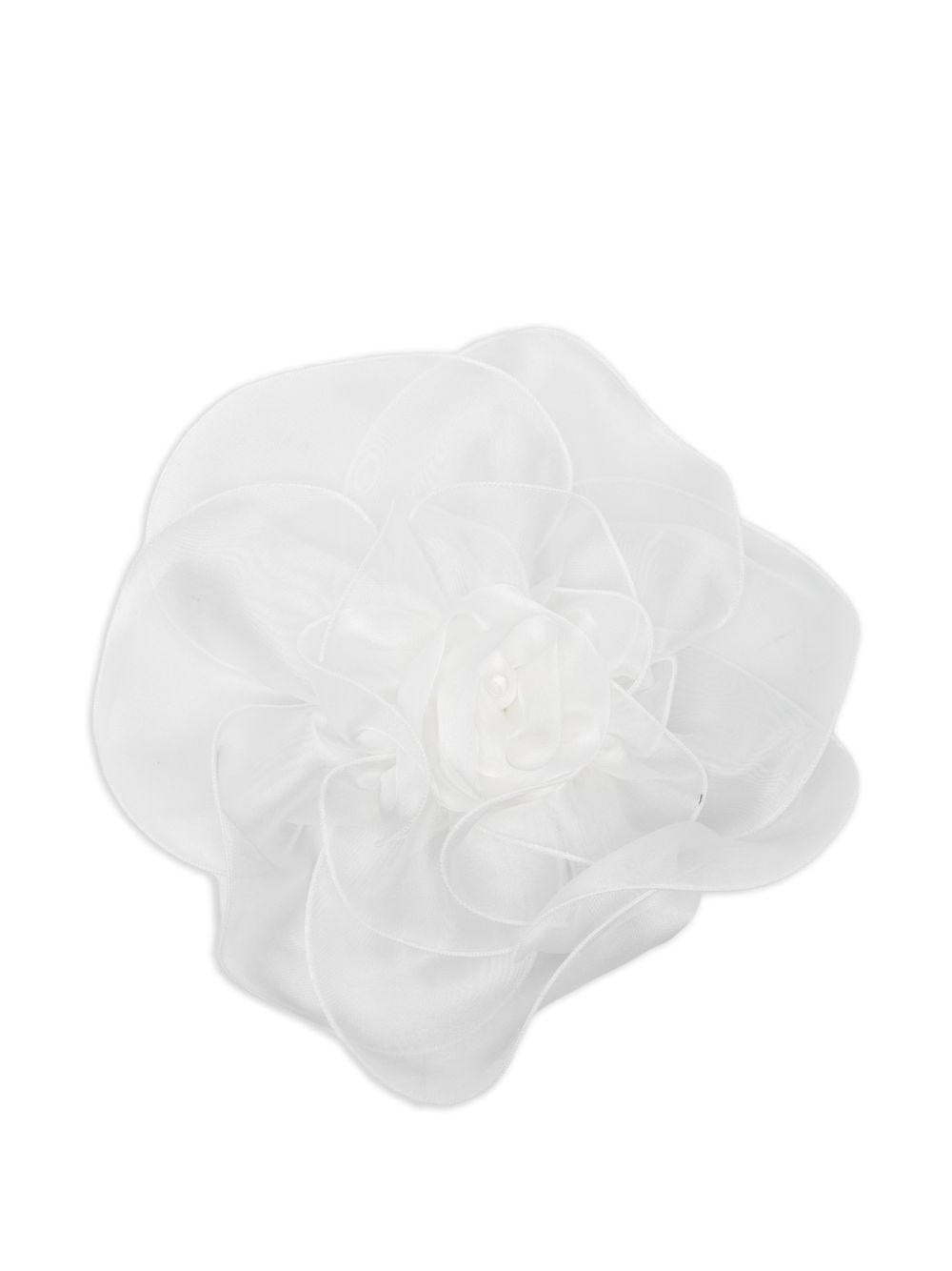 Fermaglio per capelli per bambina Colorichiari bianco con design a fiore - Rubino Kids