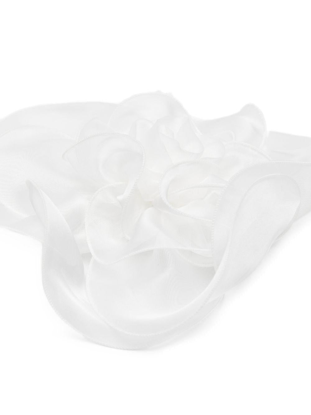 Fermaglio per capelli per bambina Colorichiari bianco con design a fiore - Rubino Kids