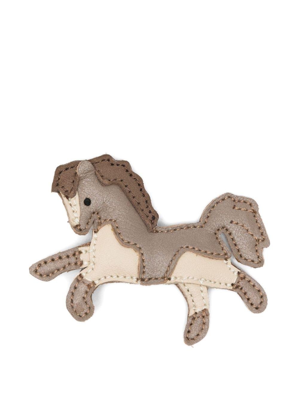 Fermaglio per capelli per bambina Donsje marrone a forma di cavallo - Rubino Kids