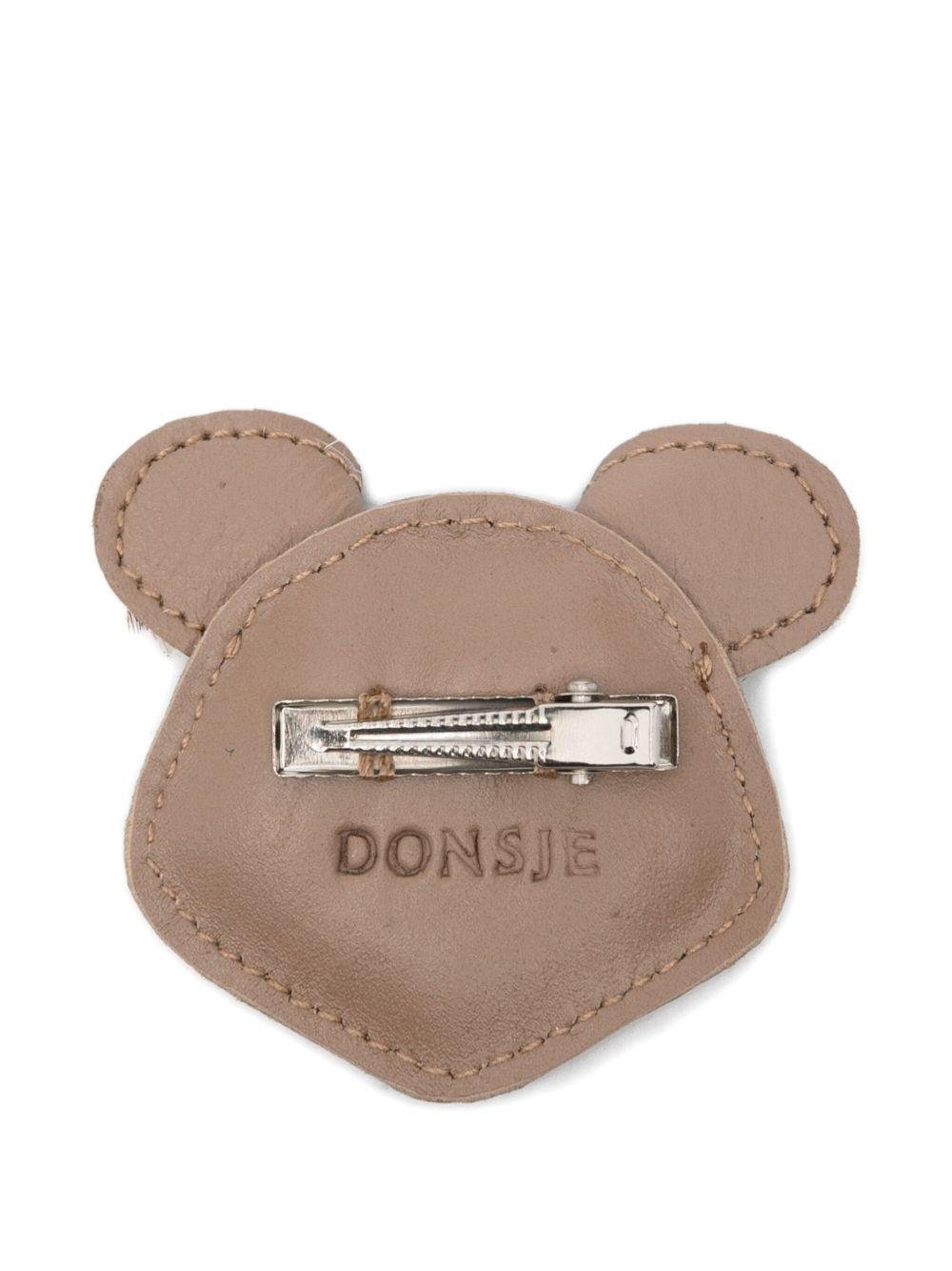 Fermaglio per capelli per bambina Donsje marrone a forma di faccia di topo - Rubino Kids