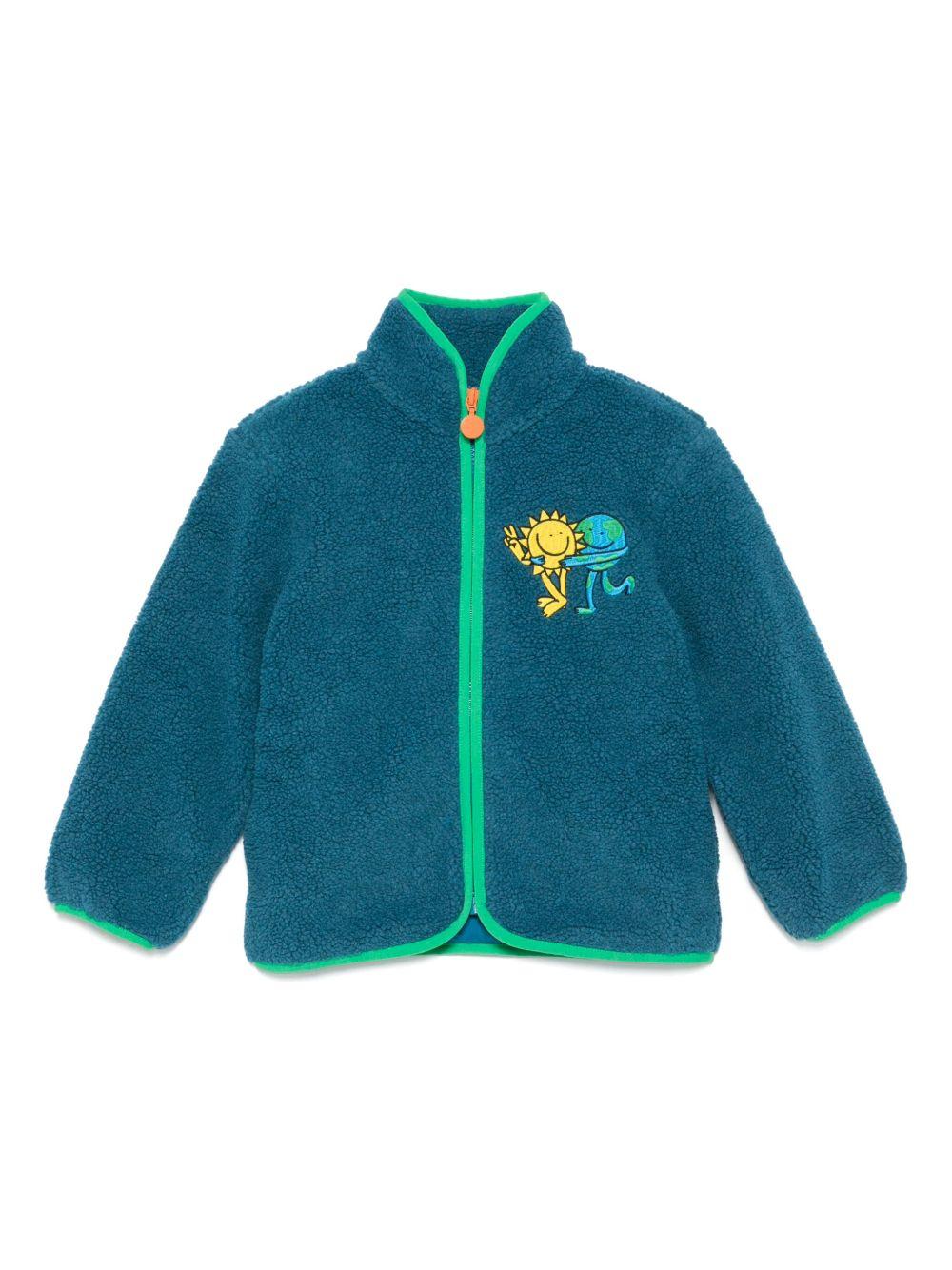 Giacca in pile per bambino Stella McCartney Kids Earth Friends blu - Rubino Kids